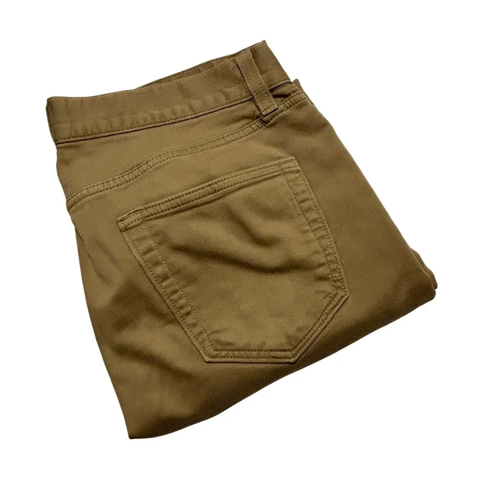 Banana Republic Mens Slim Traveler Khaki Brown 5-Pocket Chino Pants 33x32 488420